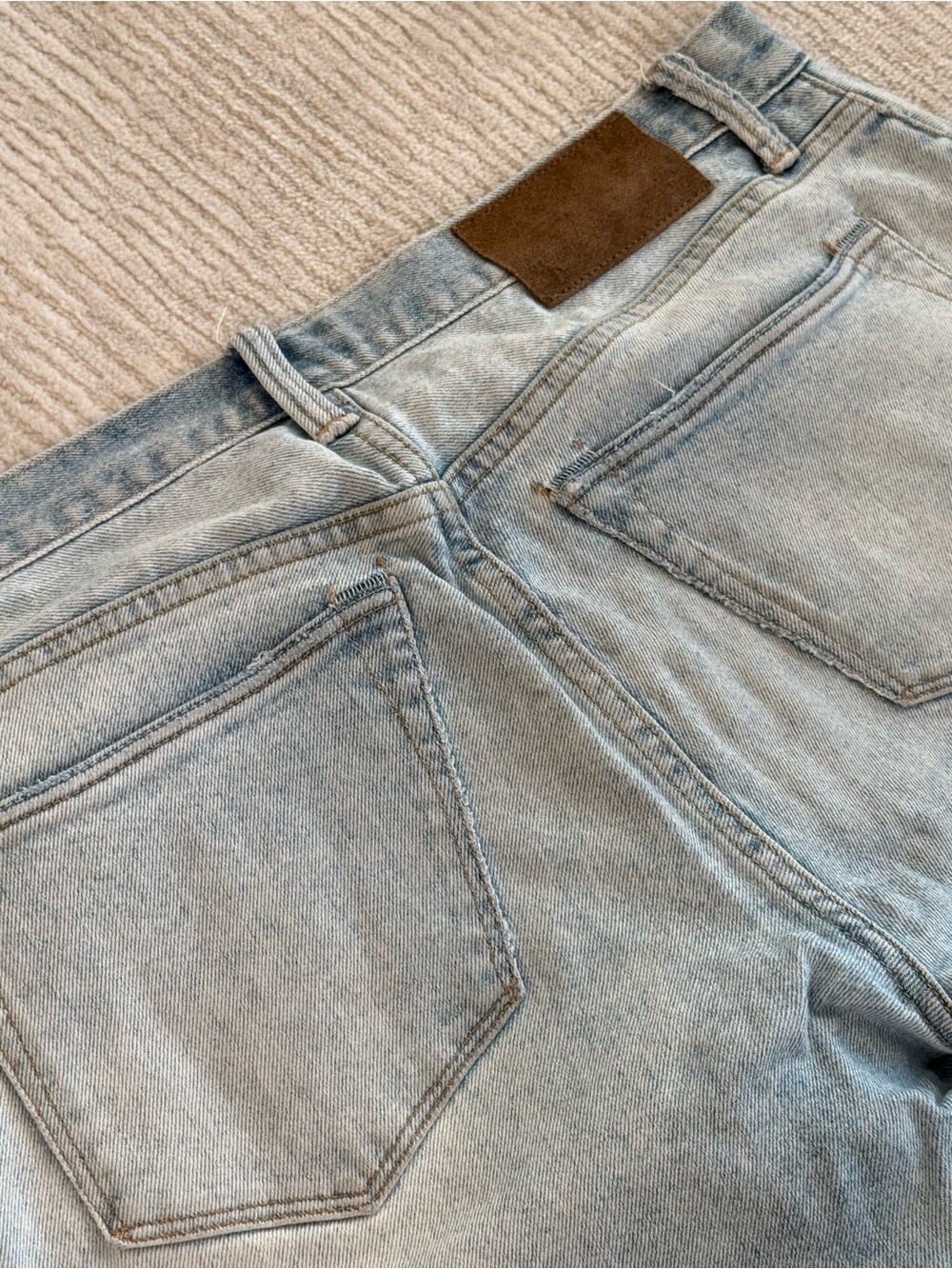Todd Snyder Light Wash Slim Fit Jeans - Light Indigo - Picture 9 of 10